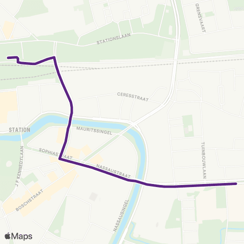 Bravo Centraal Station - BUas / Ignatiusstraat map
