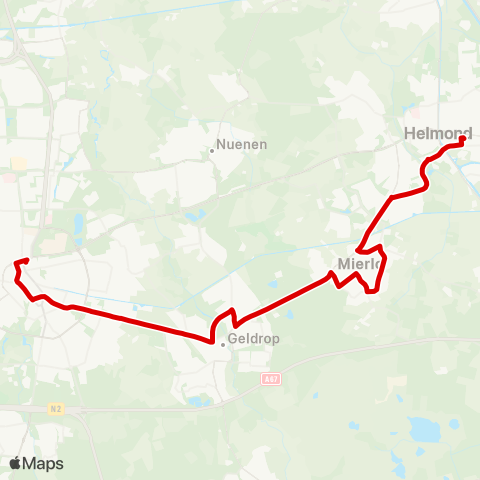 Bravo Helmond Station - Mierlo - Eindhoven Station map
