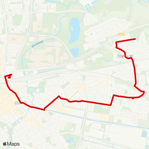 Bravo Eindhoven 't Hofke - Station map