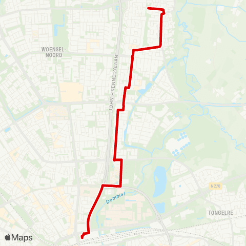 Bravo Eindhoven Heesterakker - Station map