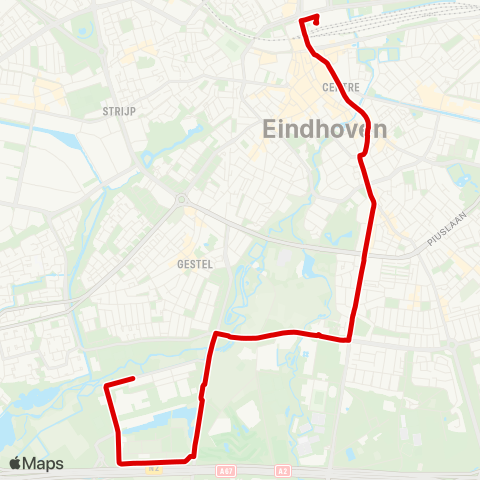 Bravo High Tech Campus - Eindhoven Station map