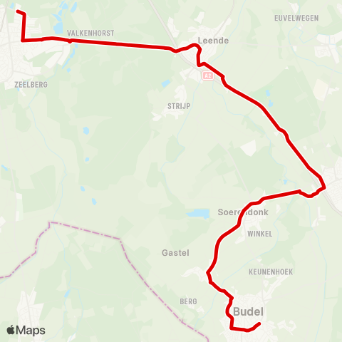 Bravo Budel-Maarheeze-Valkenswaard map