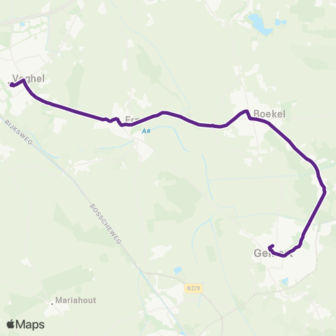 Bravo Veghel - Gemert map