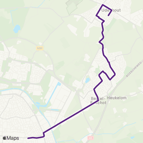 Bravo Interpolis - Udenhout map