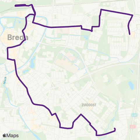 Bravo Nieuw Wolfslaar via CS - Heusdenhout map