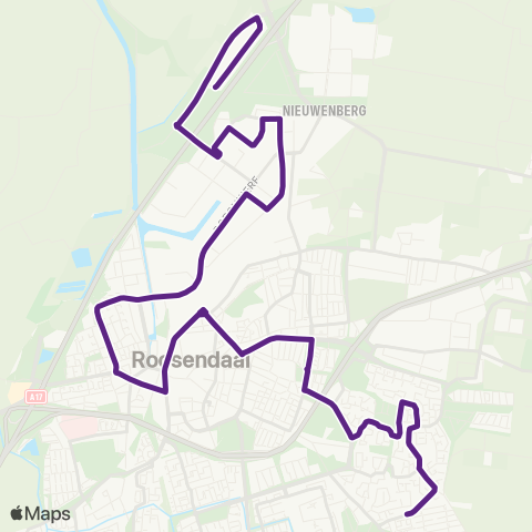 Bravo Borchwerf via Station - Kortendijk map