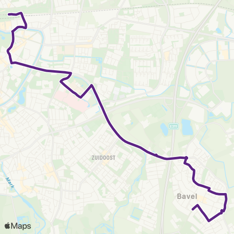 Bravo Breda - Bavel map