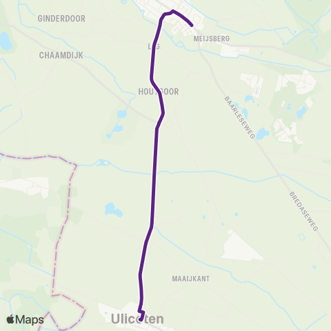 Bravo Chaam - Ulicoten map