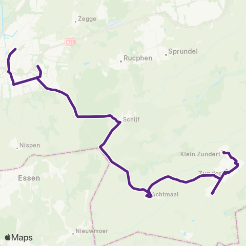 Bravo Klein Zundert - Roosendaal map