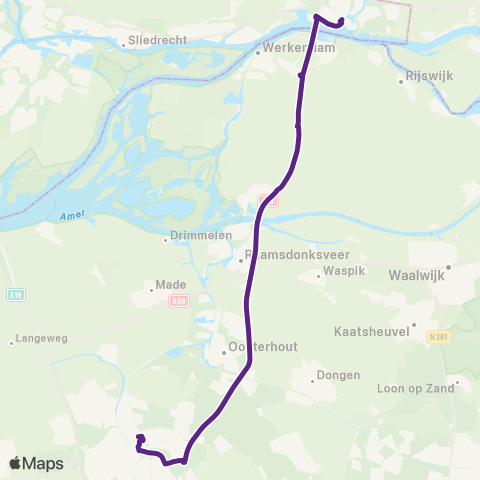 Bravo Breda - Gorinchem map