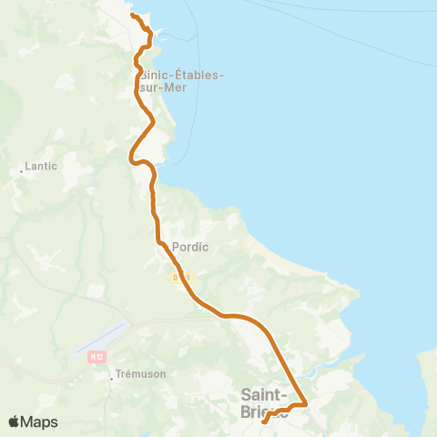 BreizhGo Car 22 Paimpol - Plouha - Saint-Brieuc map