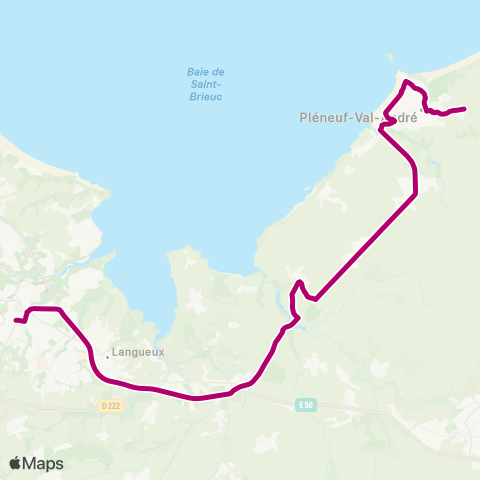 BreizhGo Car 22 Plévenon - Pléneuf-Val-André - St-Brieuc map