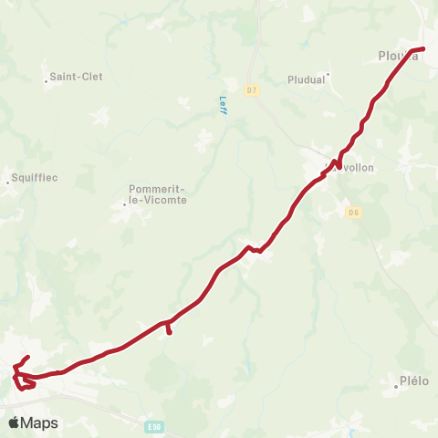 BreizhGo Car 22 Plouha - Guingamp map