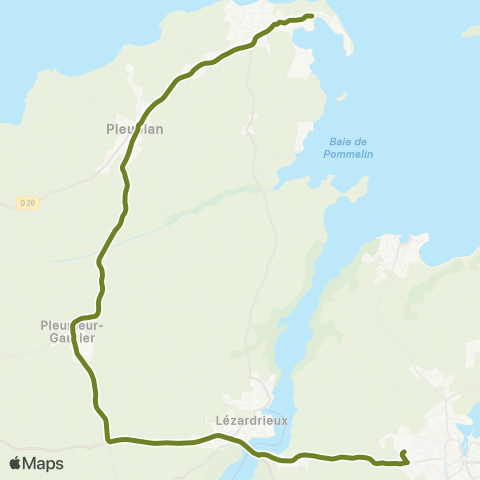 BreizhGo Car 22 Lézardrieux - Paimpol map