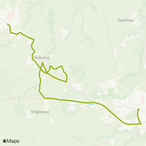 BreizhGo Car 22 Saint-Brieuc - Guingamp - Lannion map