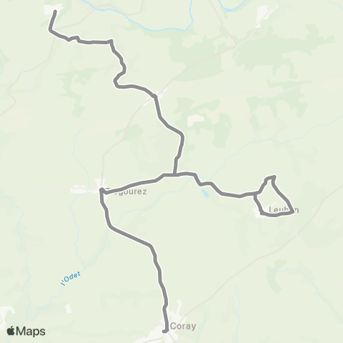 BreizhGo Car 29 TAD Saint-Thois, Coray, Quimper map