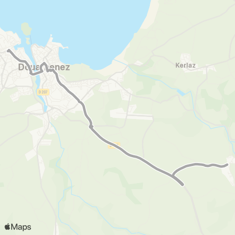 BreizhGo Car 29 Le Juch - Douarnenez map
