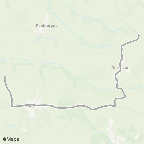 BreizhGo Car 29 Goulizon - Guiler sur Goyen map