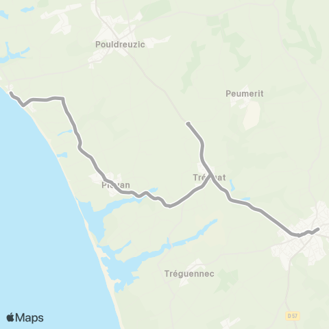 BreizhGo Car 29 Haut Pays Bigouden map