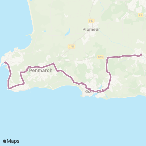BreizhGo Car 29 St Guénolé - le Guilvinec - Pont l'Abbé map