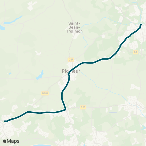 BreizhGo Car 29 Penmarc'h - Plomeur - Pont-l'Abbé (Quimper) map