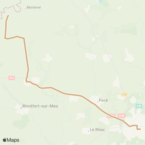 BreizhGo Car 35 Saint-Pern - Rennes map