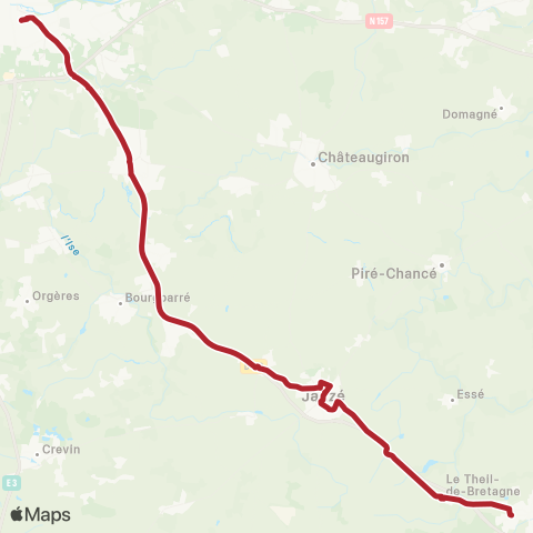 BreizhGo Car 35 Retiers - Janzé - Rennes map