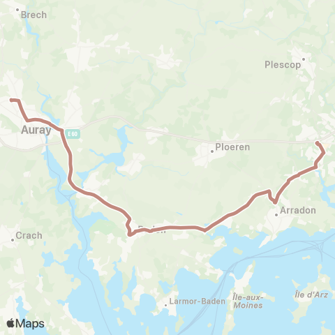 BreizhGo Car 56 Vannes - Auray map