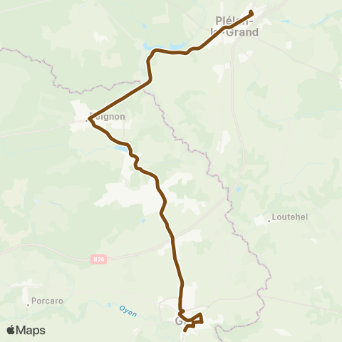 BreizhGo Car 56 Redon - Plélan-le-Grand map