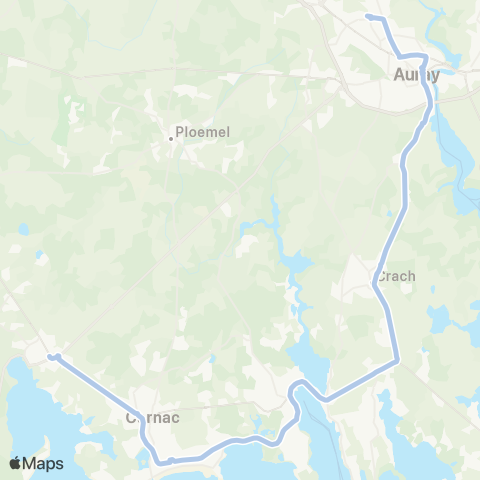 BreizhGo Car 56 Auray-Carnac map