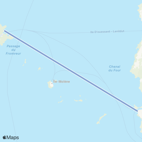 BreizhGo Bateaux - Finistère Le Conquet-Ouessant map