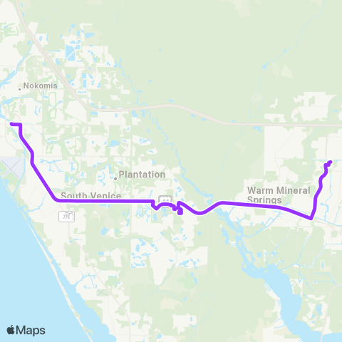 Breeze Transit Venice / North Port map