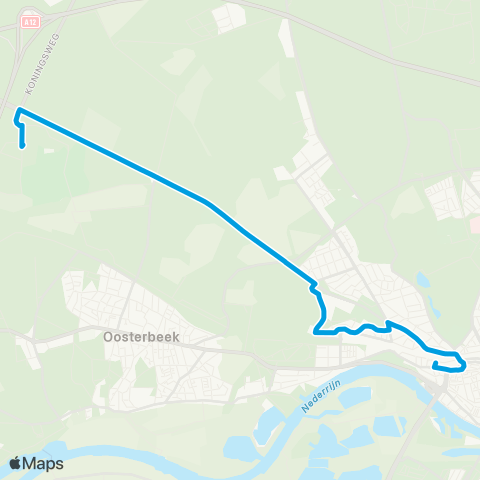 Breng Arnhem CS - Papendal map