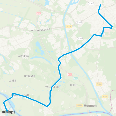Breng Schaarsbergen - Arnhem CS map