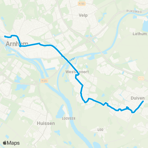 Breng Duiven Vergertlaan - Arnhem CS map