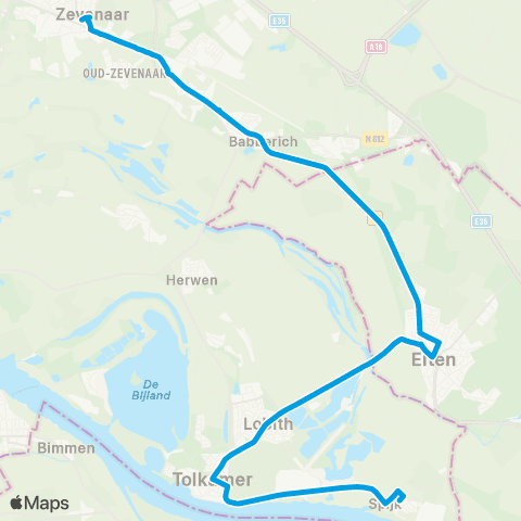 Breng Spijk - Zevenaar Station map