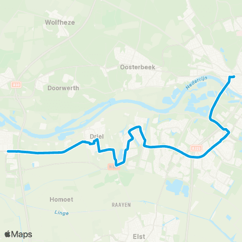 Breng Arnhem - Zetten map
