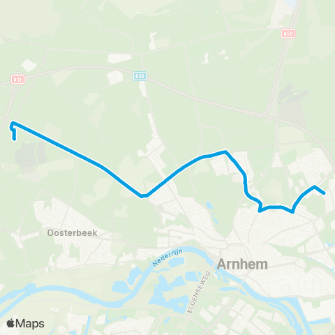 Breng Papendal - Beekdal Lyceum map