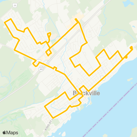 Brockville Transit  map