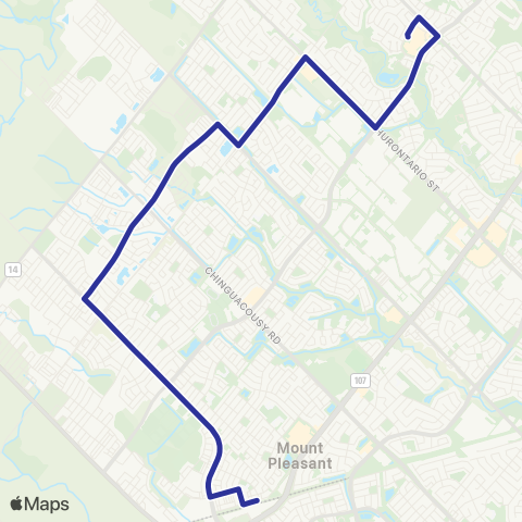 Brampton Transit Wanless map