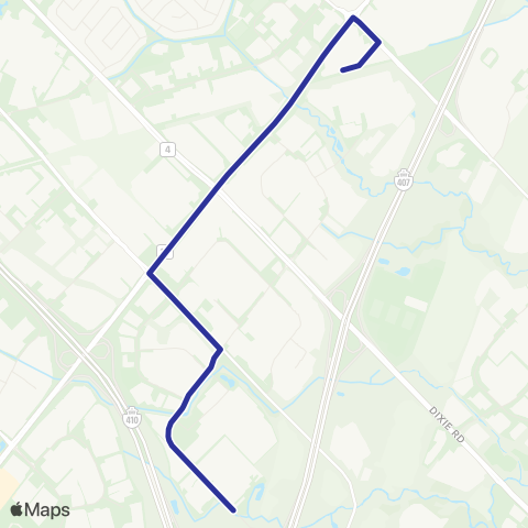 Brampton Transit Westcreek map