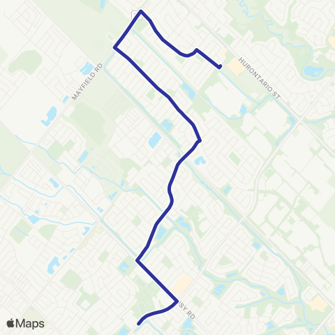 Brampton Transit St. Edmund Campion map