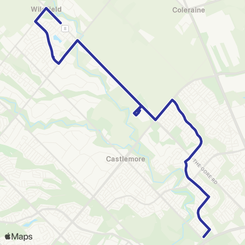 Brampton Transit Gardenbrooke map