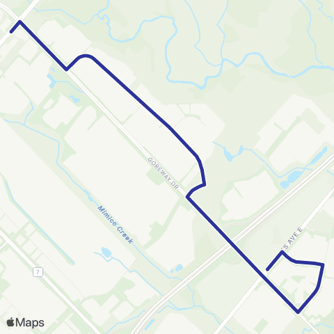 Brampton Transit Deerhurst map