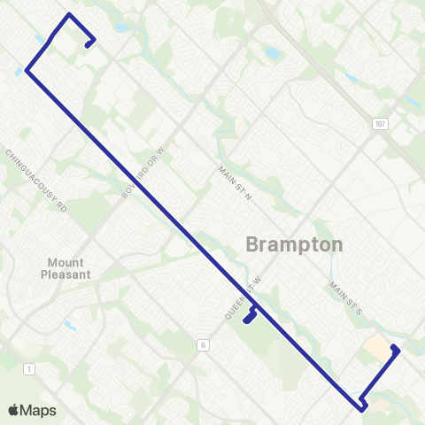 Brampton Transit McLaughlin map