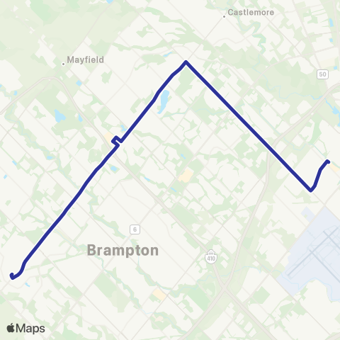 Brampton Transit Bovaird map