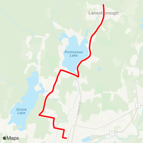 BRTA Pittsfield, Lanesborough map