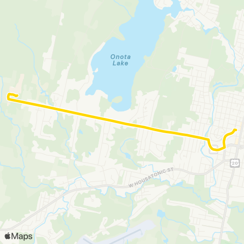 BRTA Berkshire Community College map