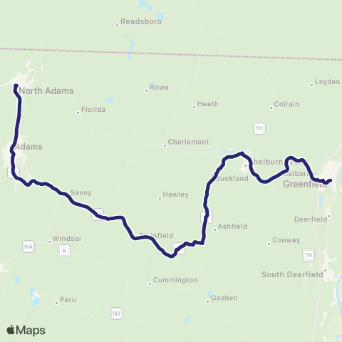 Link413 North Adams / Greenfield map
