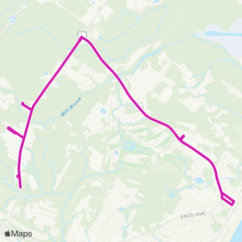 BSOOB Transit Saco map